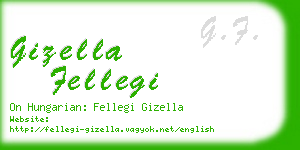 gizella fellegi business card